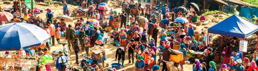 Marché animé de Dong Van à Ha Giang