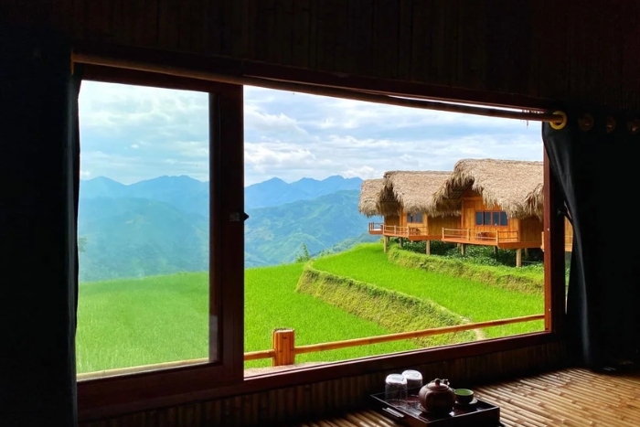 Vue depuis Hoang Su Phi Lodge