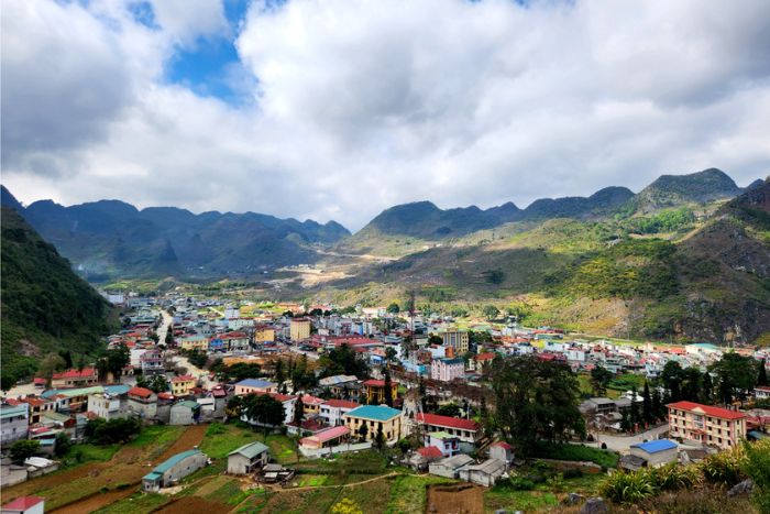 Ville de Meo Vac à Ha Giang, nord du Vietnam