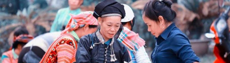 Marché de Quan Ba à Ha Giang, nord du Vietnam