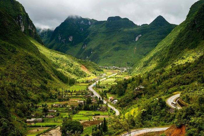 Vallée de Sung La vue d'en haut