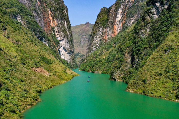 Dans le passé, le canyon de Tu San était profondément sous l'eau