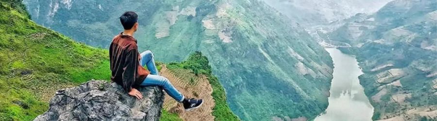 Observez le canyon de Tu San à Ha Giang d'en haut