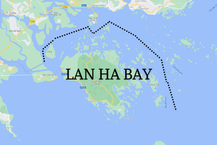 Carte de la baie de Lan Ha