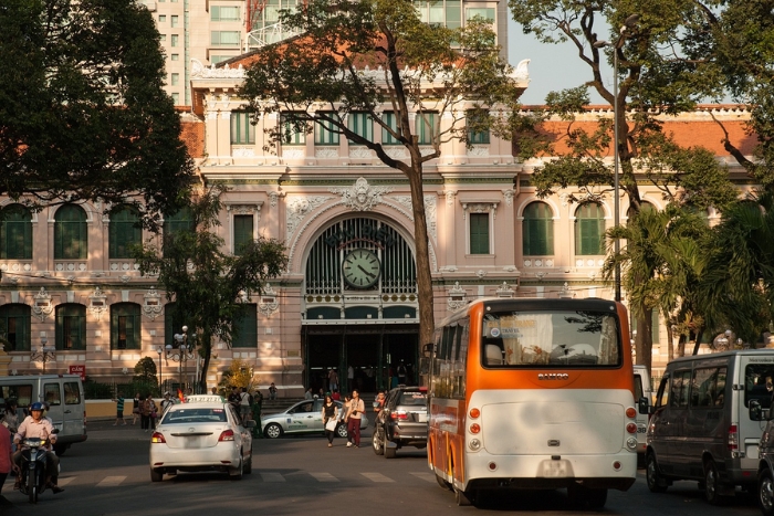 La Poste centrale – un bâtiment ancien et paisible en plein centre de Saigon
