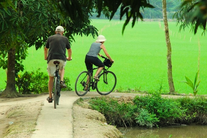 Vivre le quotidien du Mékong à vélo sur l’îlot de Tan Phong