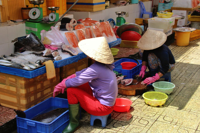 Marchands sur le marché