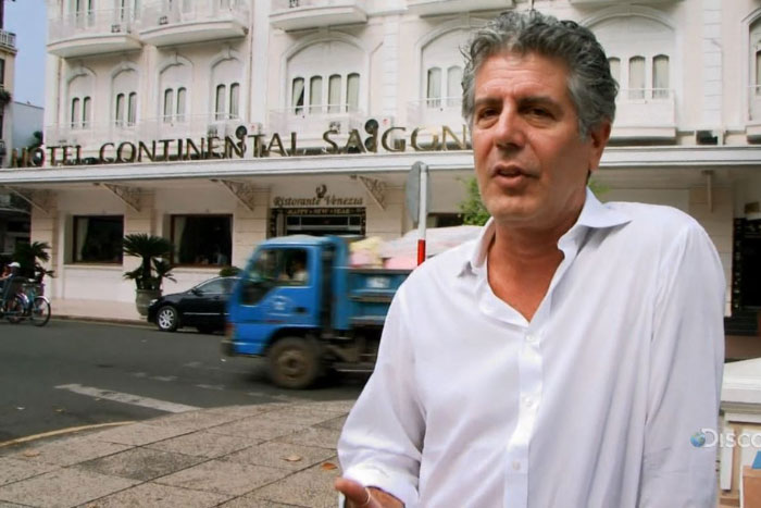 Anthony Bourdain le premier fois à Saigon