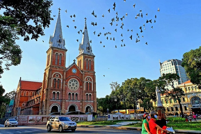 La cathédrale Notre-Dame à Ho Chi Minh