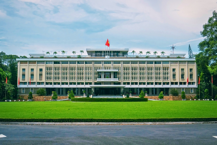 Palais de la R&eacute;unification dans un itin&eacute;raire &agrave; Saigon