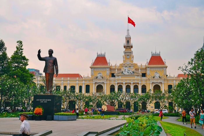 Rue pi&eacute;tonne Nguyen Hue au c&oelig;ur de Saigon