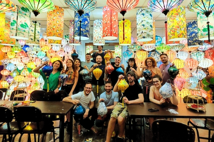 Participation &agrave; un atelier de lanternes &agrave; Hoi An