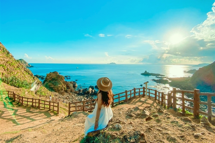Vue panoramique lors d’une promenade le long des passerelles d’Eo Gió