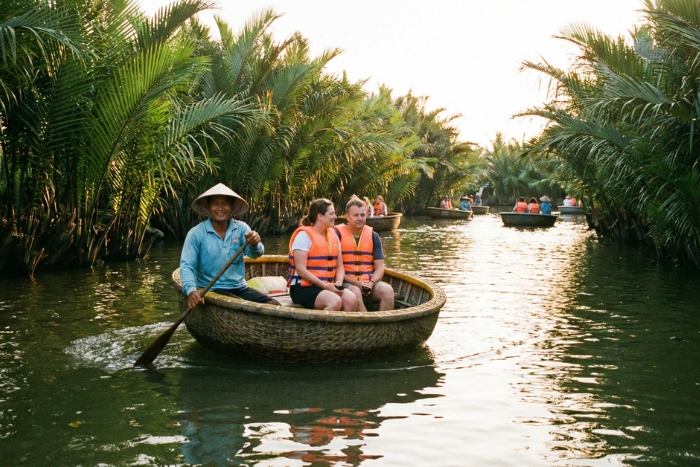 Village de cocotiers de Cam Thanh est incontournable dans votre villages alentours Hoi An
