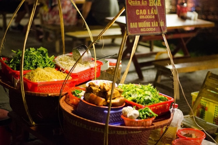 Enjoy the street food and vibrant nightlife in Hoi An