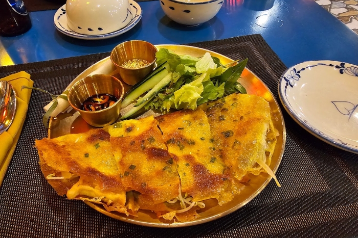 Crêpe vietnamienne aux fruits de mer