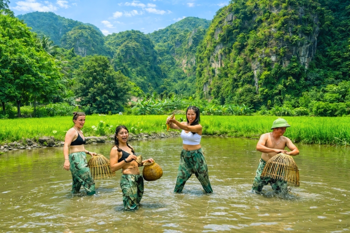 Que faire au Vietnam ? Apprendre les techniques de p&ecirc;che avec les habitants &agrave; Ninh Binh