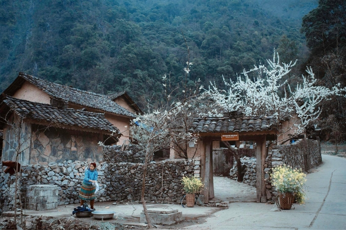 Maison de Pao, &eacute;tape culturelle du circuit Lang Son Cao Bang Ha Giang