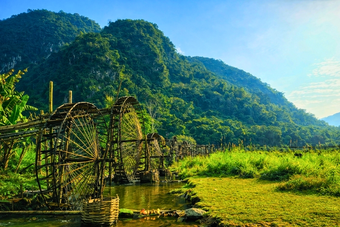Les roues &agrave; aube en bambou du ruisseau de Cham, symbole d&rsquo;un savoir-faire ancestral
