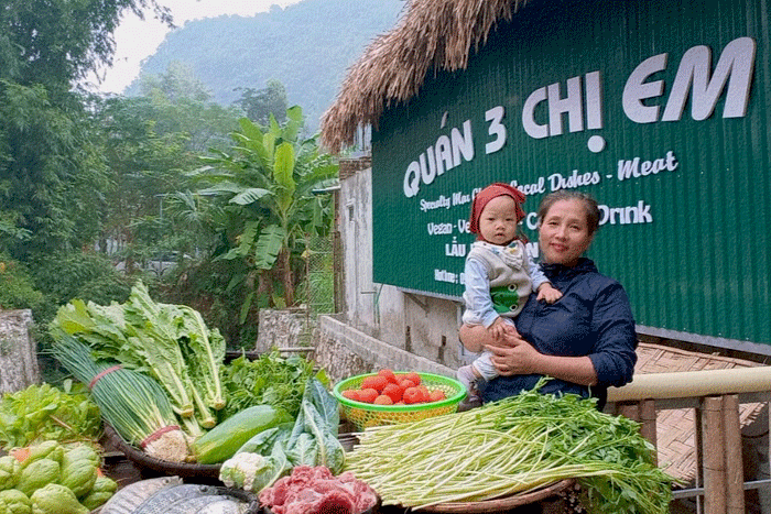 Quán 3 Chị Em - Restaurant 3 Chi Em Mai Chau