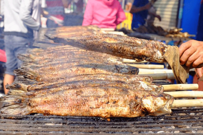 Poissons de ruisseau à Mai Chau