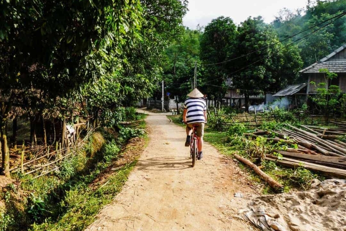 Balade à vélo à Mai Chau