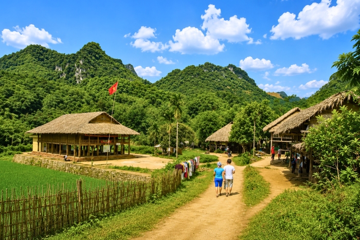 Balade dans les villages thaïs lors d’un voyage à Mai Chau