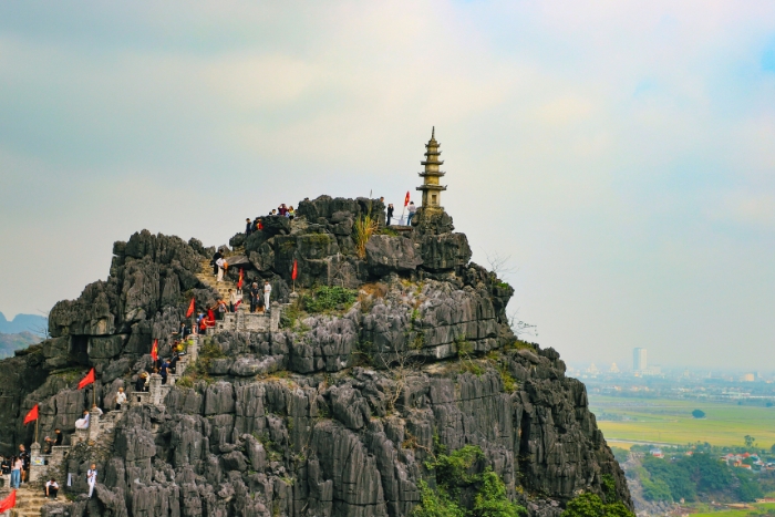 La grotte de Mua lors d'un voyage &agrave; Tam Coc Ninh Binh en &eacute;t&eacute;