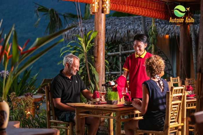 Diner dans un homestay à Mai Chau