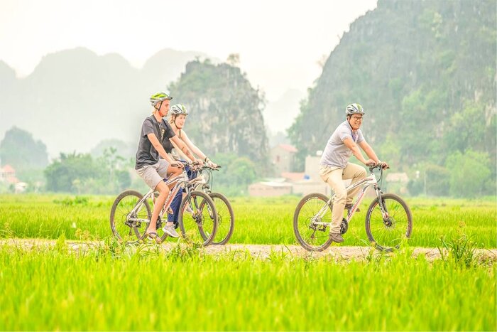 Faire du vélo à Pu Luong