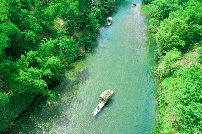 La rivière Cham, l'une des meilleures choses à voir à Pu Luong
