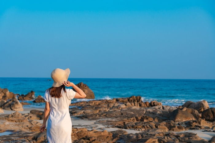 Quand visiter les plages Vietnam &agrave; Tra Co et Quan Lan, de mai &agrave; septembre
