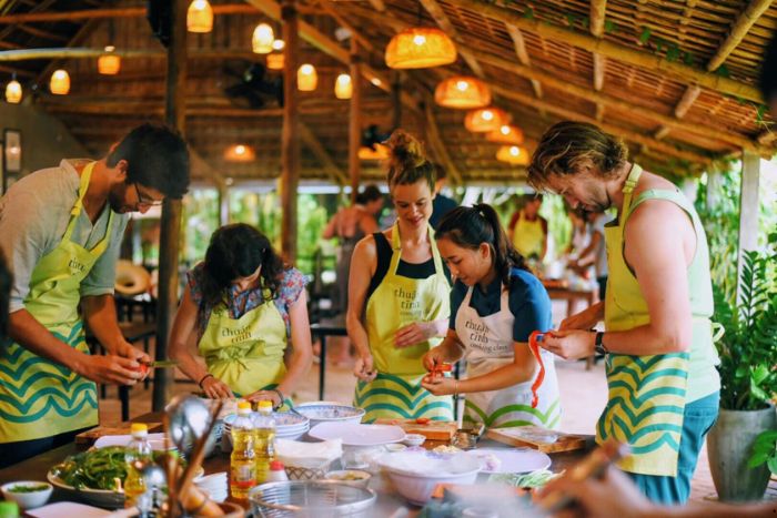 Cours de cuisine - Activité intéressante au homestay à Vietnam