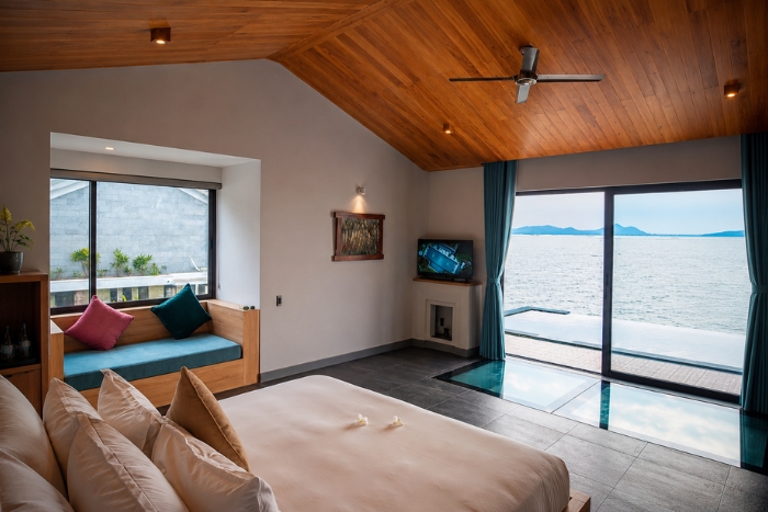 Hébergement avec vue sur le lagon au Vedana Lagoon Resort & Spa