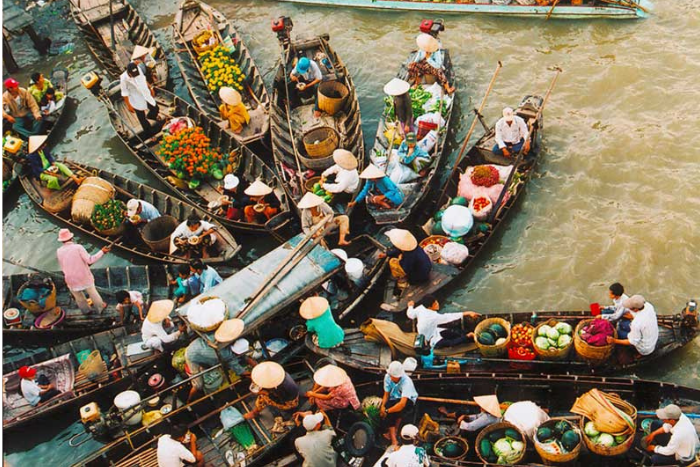 Que faire au Vietnam? Visiter le marché flottant de Cai Rang, Can Tho