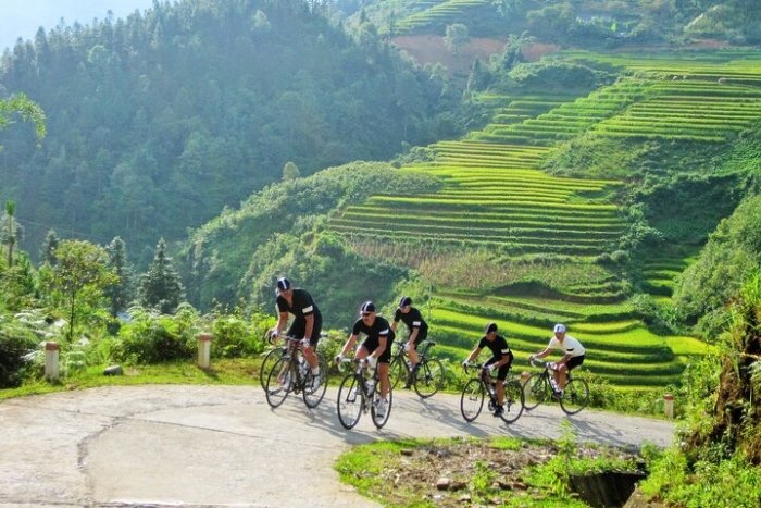 Faire du v&eacute;lo au Vietnam vous permet d&rsquo;admirer des paysages naturels spectaculaires