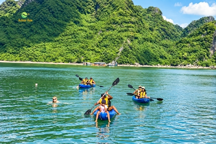 Une aventure en kayak &agrave; Lan Ha lors d&rsquo;un Vietnam avec enfants 15 jours