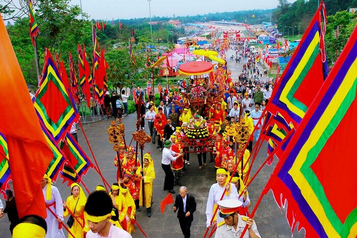 Fête du Temple des Rois Hung dans la province de Phu Tho, Vietnam