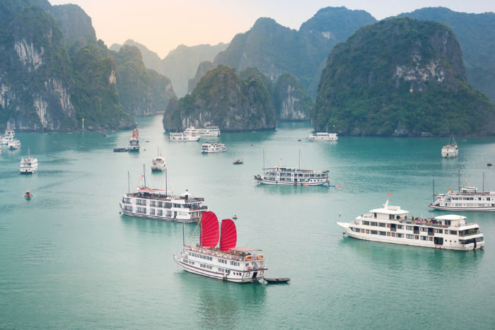 La baie d'Halong, faire un voyage au Vietnam en mars