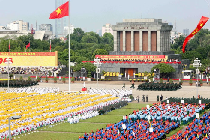 Célébration de la fête de l'indépendance du Vietnam sur la place Ba Dinh, Hanoï