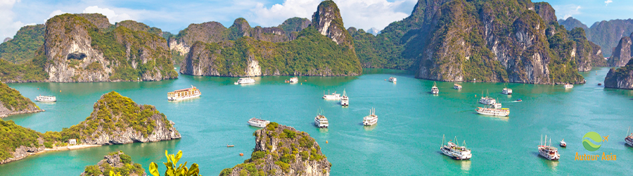 La baie d'Halong, incontournable en 2 semaines au Vietnam