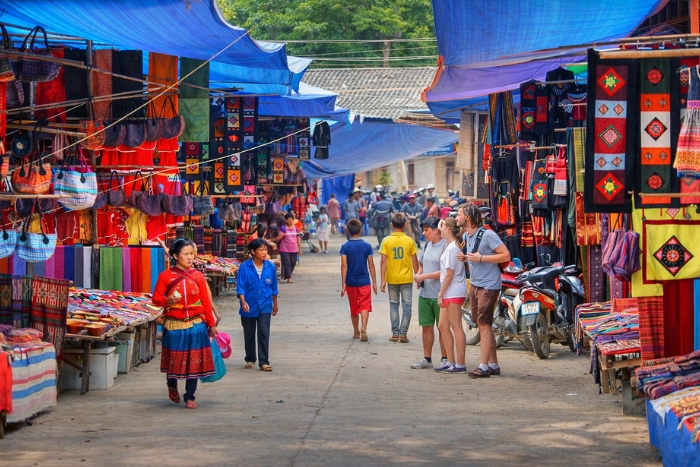 L&rsquo;atmosph&egrave;re du march&eacute; ethnique de Bac Ha