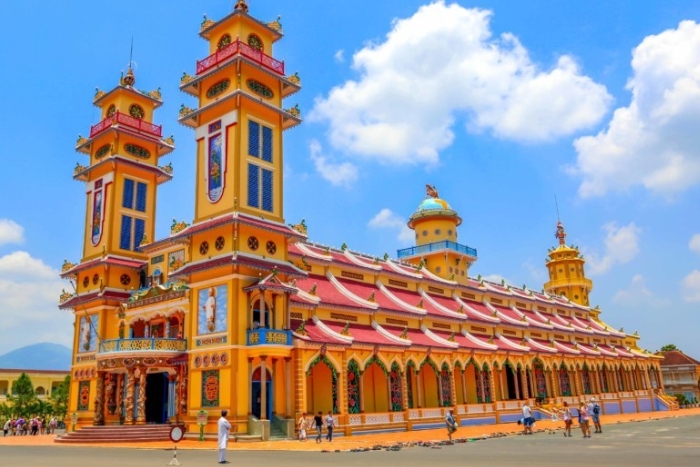 Temple Cao Dai à Tay Ninh, Vietnam