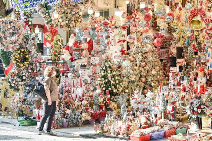 La rue Hang Ma à chaque Noël