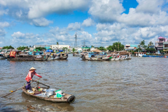 Can Tho, point de départ du marché flottant de Cai Rang