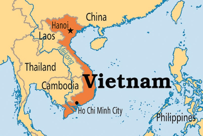 Le Viet Nam est un pays d'Asie du Sud-Est, en forme d'un S