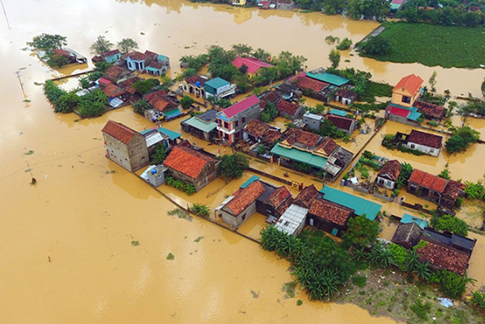 La partie la plus exposée aux inondations du Vietnam