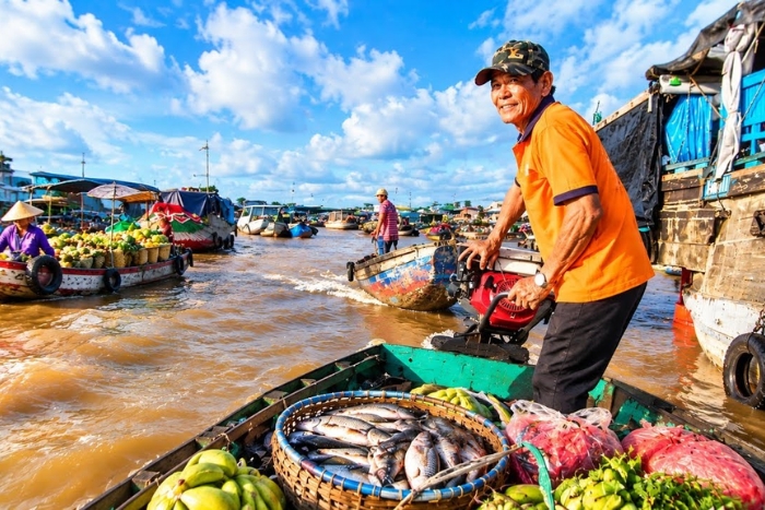 March&eacute; flottant de Cai Rang