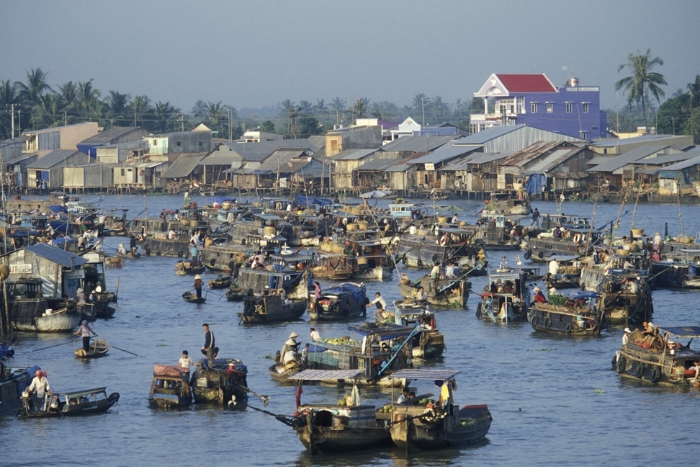 Les villages flottants de Can Tho, au cœur du delta du Mékong Vietnam