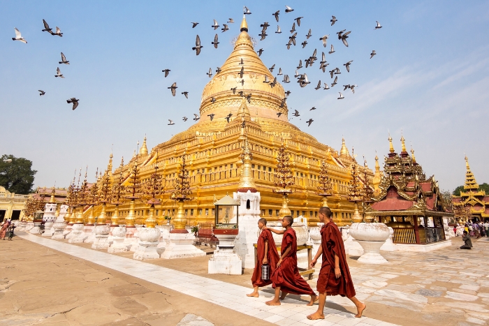 Les pagodes à Yangon dans votre voyage Birmanie en été